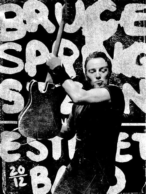 Bruce Springsteen & The E Street Band - Wrecking Ball Tour Poster [2012] Tour Posters, Gig ...