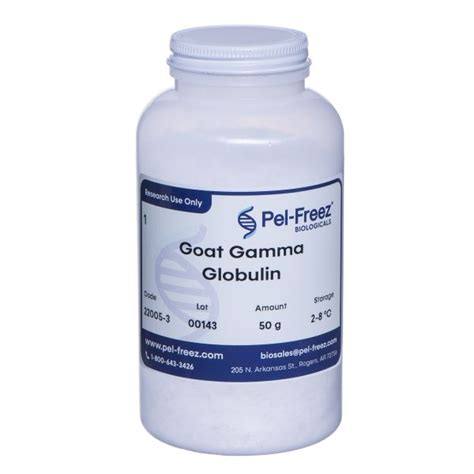 Goat Gamma Globulin (Goat IgG) | Pel-Freez Biologicals