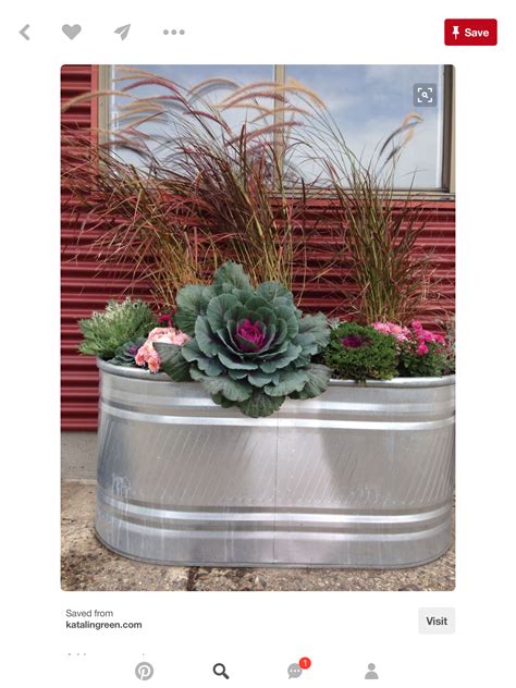 Pin by Mary Lugo on planters | Garden containers, Fall landscaping, Trough garden