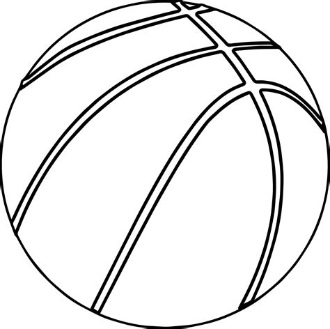 Outline Of A Basketball ~ easy drawing cool