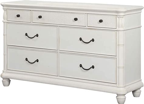 MISC Antique White Dresser Off/White Tropical Wood Assembled - Home & Kitchen - Furniture ...