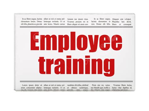 Learning Concept Newspaper Headline Employee Training Learn, Knowledge, Newsprint, Daily PNG ...