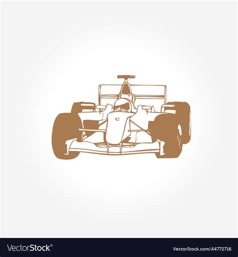 Formula 1 car icon Royalty Free Vector Image - VectorStock