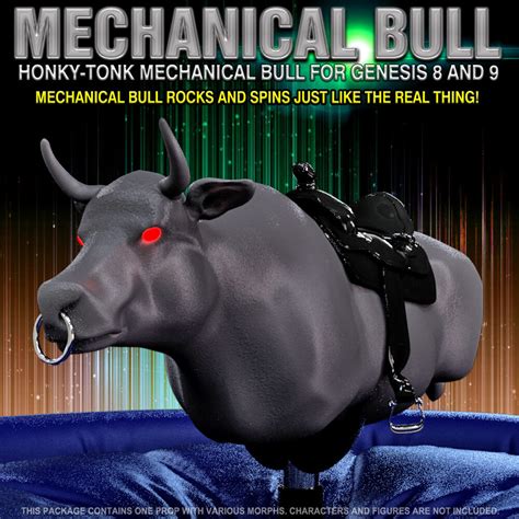 Mechanical Bull for Genesis 8 and 9 - Daz Content by HevieState3D