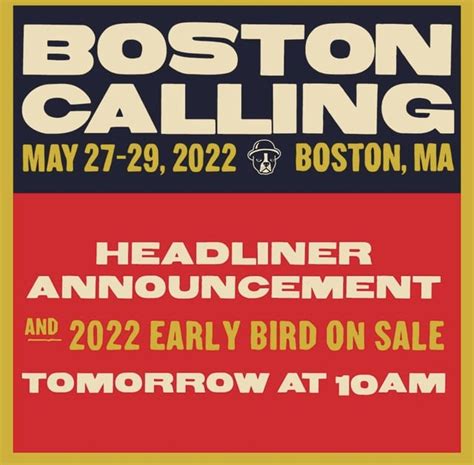 Boston Calling announcing spring 2022 lineup tomorrow : r/aclfestival