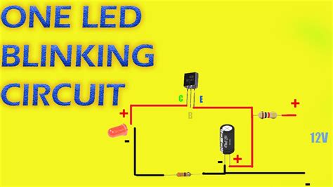 Blinking Led Circuit Transistor Diagram