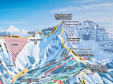 2018 TELLURIDE Ski Trail Map | Etsy