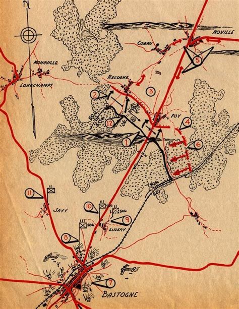 Bastogne Battle Map