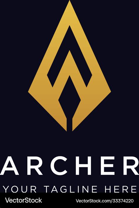 Archer logo design inspiration Royalty Free Vector Image