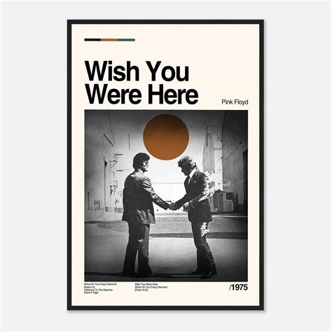 Pink Floyd Poster, Wish You Were Here Poster, Movie Poster - Citiesbox