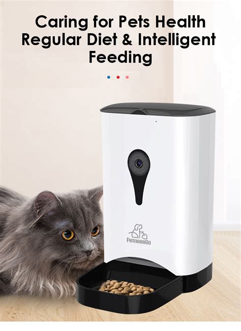 Pet Feeder With Camera App Remote Control Wifi Automatic Cat Smart Food ...