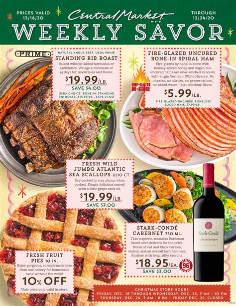 Central Market Weekly Savor Ad Circular - 12/16 - 12/24/2020 | Rabato