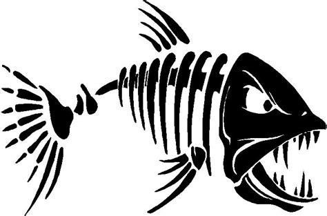 Free Fish Bone Silhouette, Download Free Fish Bone Silhouette png ...