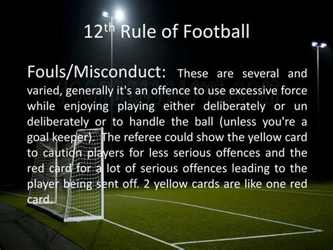 PPT - The Rules of Football PowerPoint Presentation, free download - ID:1393117