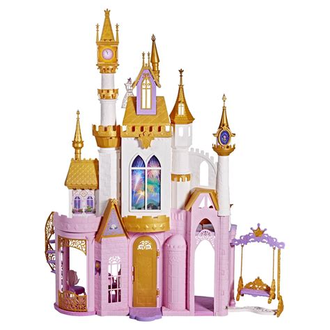 Disney Princess Ultimate Celebration Castle, 4ft Tall Doll House with Musical Fireworks Light ...