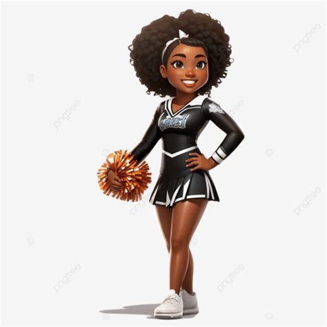 Cheerleader Cartoon Character Isolated On White Background, Cheerleader ...