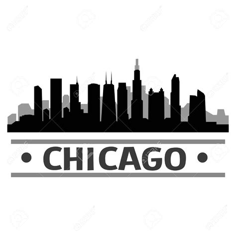 Chicago Skyline Outline Vector Chicago Skyline Outline Vector At 8448 ...