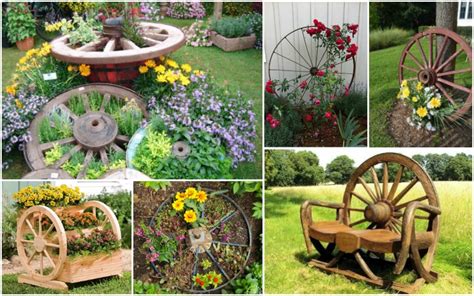 Amazing Wagon Wheel Garden Decorations That Will Surprise You