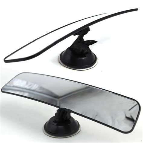 Wide Angle Car Rear View Mirror 290mm Universal Suction Cup Installation Car Rear View Mirror ...