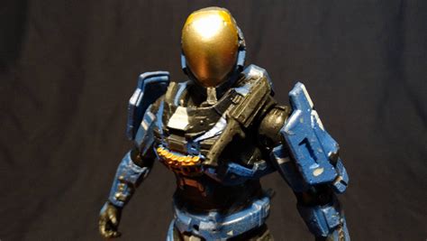 Halo Reach Action Figure Review: Blue Spartan Air Assault/ ODST/ EVA ...