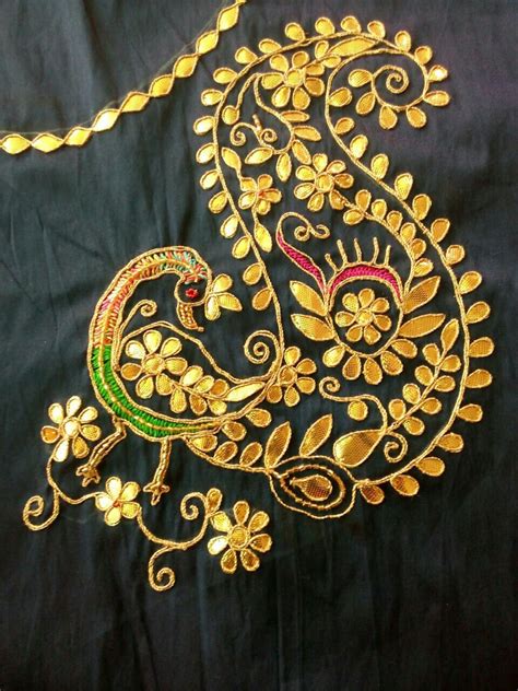 Pin by Dipika gajjar on gota patti work | Embroidery works, Hand embroidery designs, Sewing design