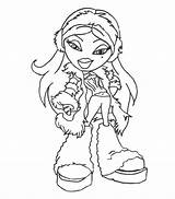 Winter bratz coloring Pages  Coloring sketch template