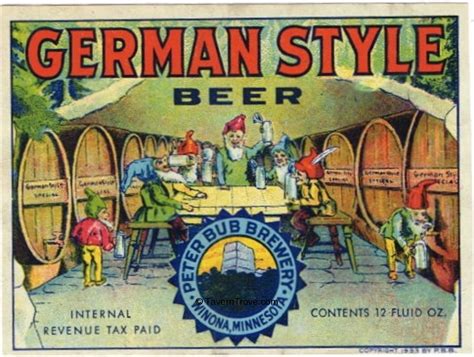 Item #77309 1939 German Style Beer Label CS104-23