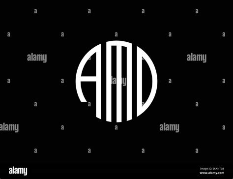 AMD monogram vector logo design template Stock Vector Image & Art - Alamy