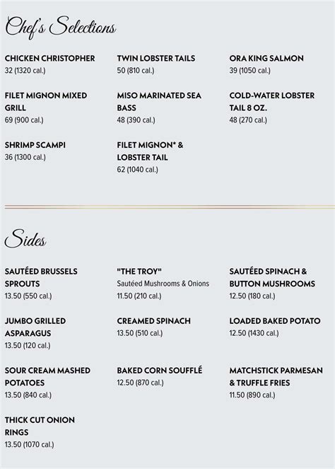 Morton's The Steakhouse Menu With Prices (Updated: July 2024)