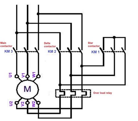 Wye Delta Wiring Diagram Motor New Star Delta Starter? Working ...