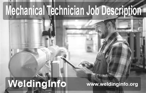 Mechanical Technician Eligibility, Experience, Duties, Skills, Salary