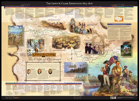 Lewis & Clark Corps of Discovery Map & Interpretive Guide - Time Traveler MapsTime Traveler Maps