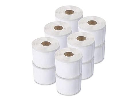 enKo (12 Rolls / 12000 Labels) 30334 Dymo Compatible Multipurpose Barcode (1-1/4" x 2-1/4 ...