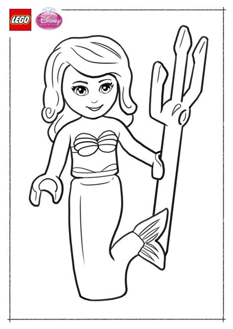 Kids-n-fun.com | Coloring page Lego Disney Princesses Lego Disney ...