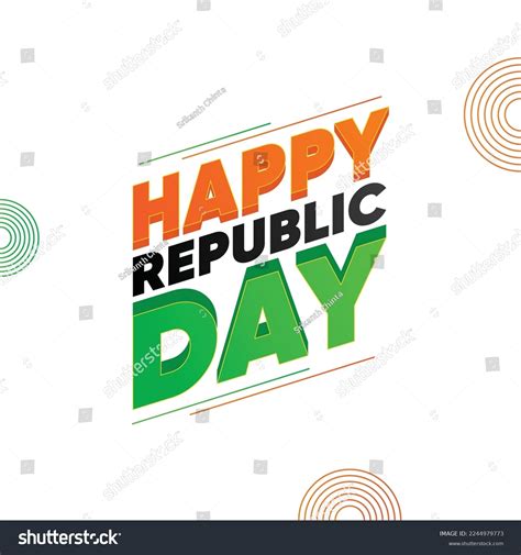 Happy Republic Day India Logo Design Stock Vector (Royalty Free) 2244979773 | Shutterstock