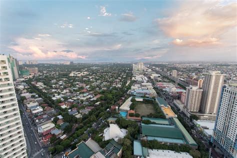 Metro Manila Skyline at Sunset Stock Image - Image of skyscraper, philippines: 99741871