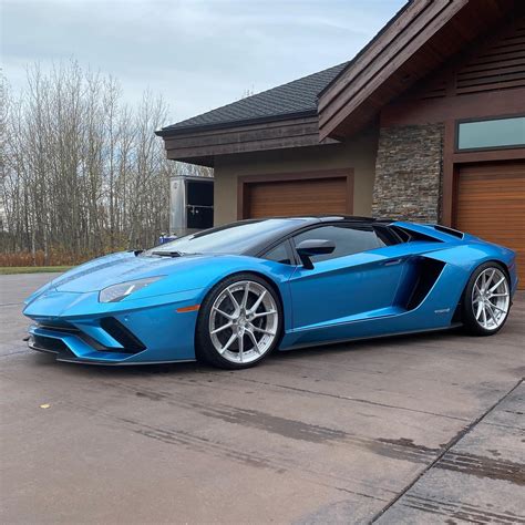 Lamborghini Aventador S Blue ANRKY AN22 Wheel | Wheel Front