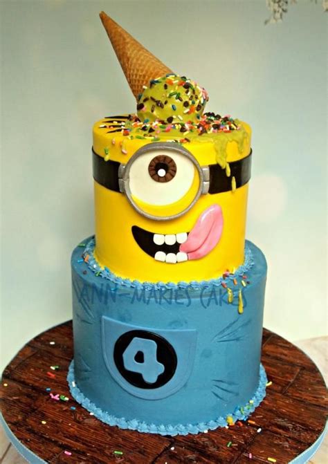 Minion Ice Cream Party | Ice cream cake, Ice cream party cake, Ice cream party