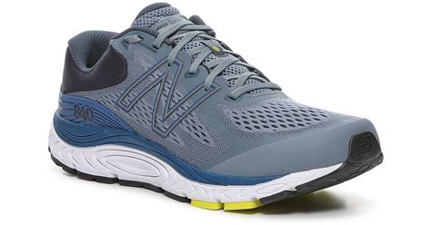 New Balance Synthetic 840 V5 Running Shoe in Grey/Blue (Blue) for Men ...