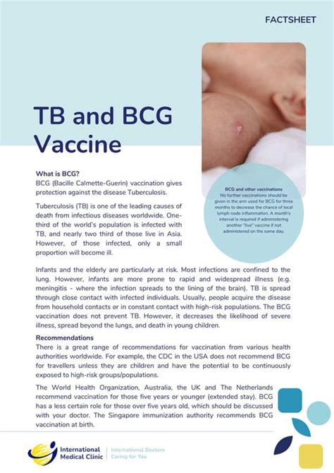 TB And BCG Vaccine IMC Medical Clinic, 44% OFF