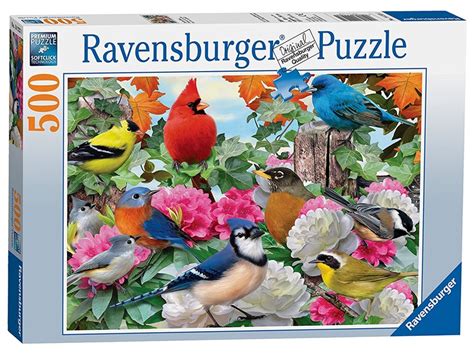 Ravensburger (14223) - Howard Robinson: "Garden Birds" - 500 pieces puzzle