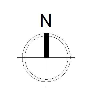 the letter n is inscribed in black on a white background with a circle ...