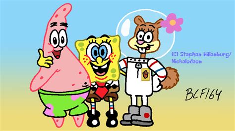 Patrick, SpongeBob and Sandy (by BCF164) by BobClampettFan164 on DeviantArt