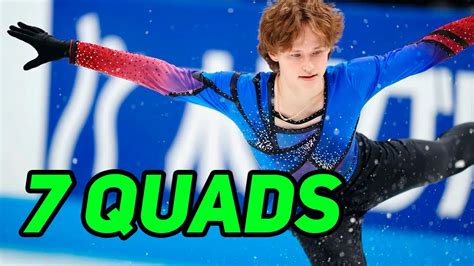 Ilia Malinin's program with seven Quads. Malinin will surpass Hanyu and ...