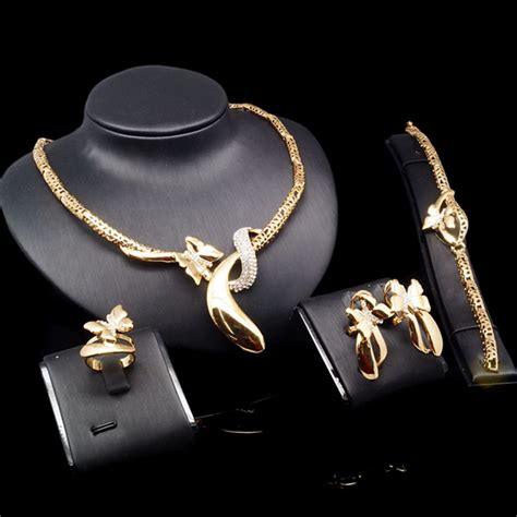 Yulaili New Design Gold Jewelry Sets African Women's Necklace Luxury Wedding Exquisite Jewelry ...