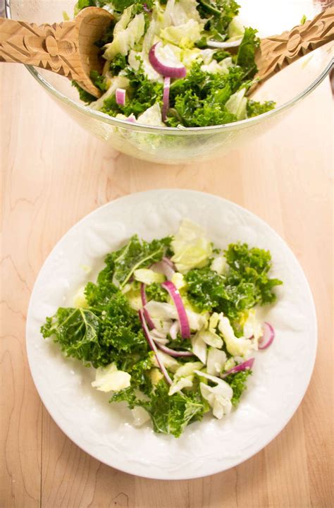 Easy Kale Lettuce Salad