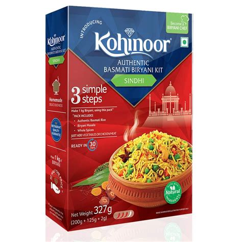 HOME DELIVERY of Kohinoor Authentic Basmati Biryani Kit, Sindhi ...