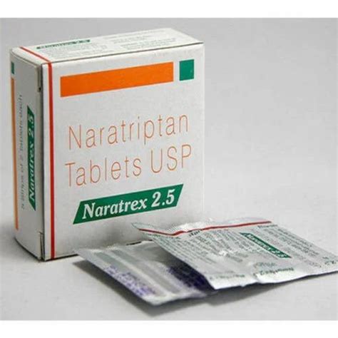 Naratriptan Tablets 2.5mg at best price in Surat by Iris International | ID: 2848985247130