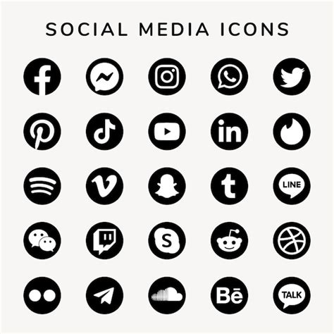 Social Media Icon Logo - Free Vectors & PSDs to Download