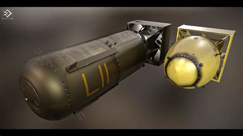 fat man and little boy nuclear weapon pack 3D model | CGTrader